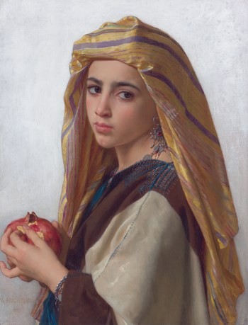 Girl with a Pomegranate by William-Adolphe Bouguereau