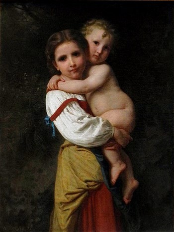 Going to the Bath by William-Adolphe Bouguereau