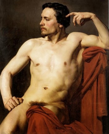 Half Length Figure by William-Adolphe Bouguereau