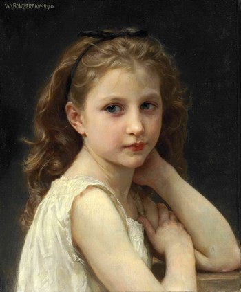 Head of a Young Girl by William-Adolphe Bouguereau
