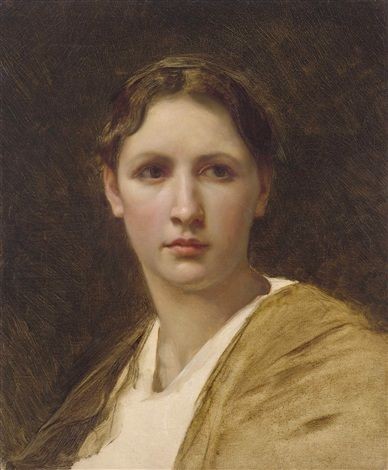 Head study by William-Adolphe Bouguereau