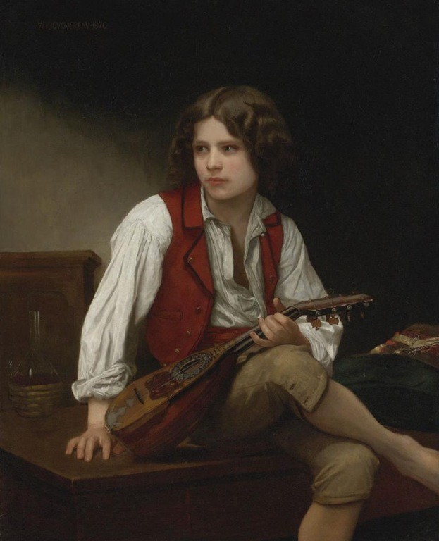 Italian Boy with Mandolin by William-Adolphe Bouguereau