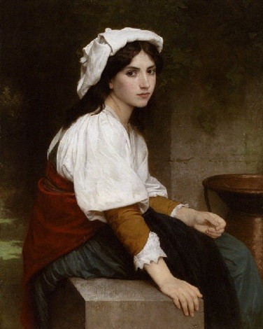 Italian girl at the fountain by William-Adolphe Bouguereau