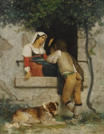 Italian lovers by William-Adolphe Bouguereau