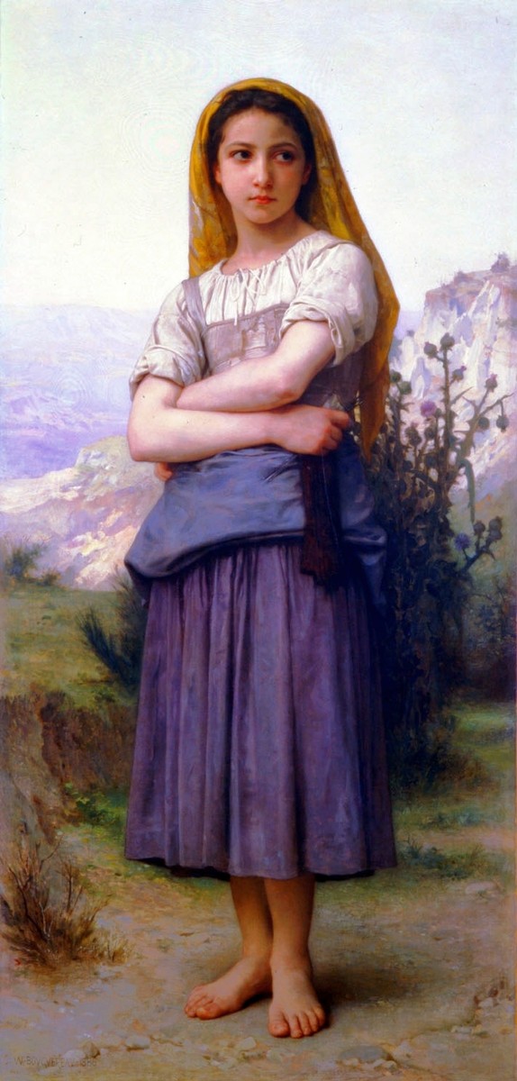 Knitting machine by William-Adolphe Bouguereau