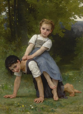La Bourrique by William-Adolphe Bouguereau