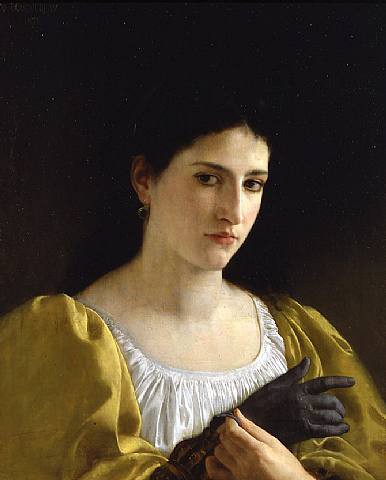 Lady with Glove by William-Adolphe Bouguereau