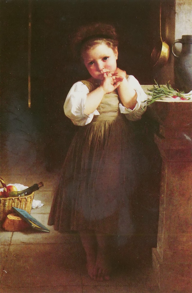 Little sulky by William-Adolphe Bouguereau