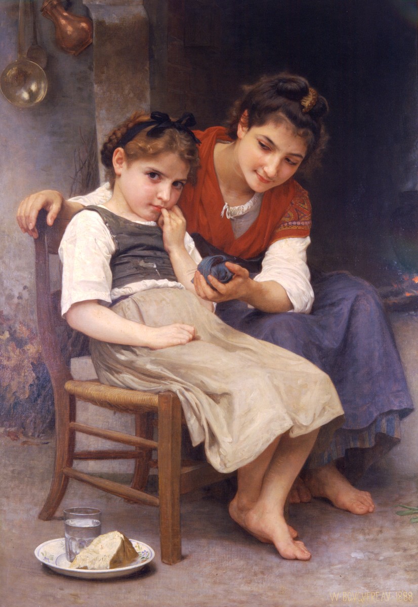 Little sulky by William-Adolphe Bouguereau