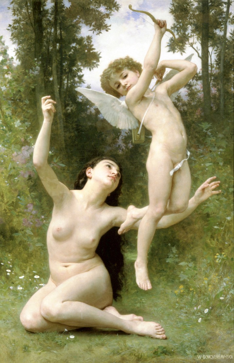 Love takes off by William-Adolphe Bouguereau