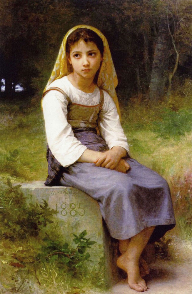 Meditation by William-Adolphe Bouguereau