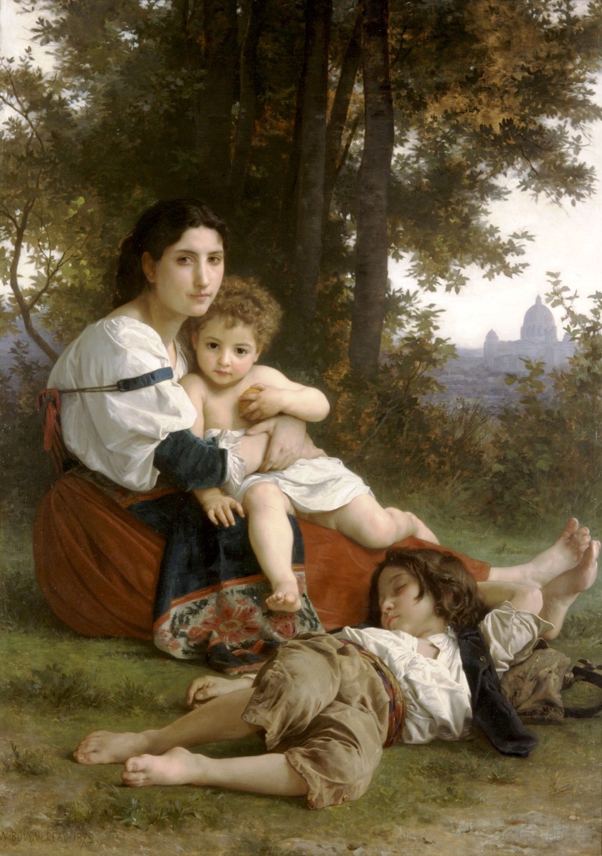 Mother and Children by William-Adolphe Bouguereau