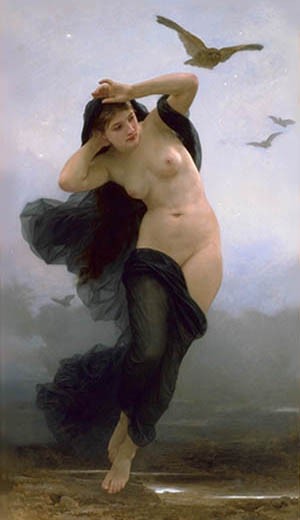 Night by William-Adolphe Bouguereau