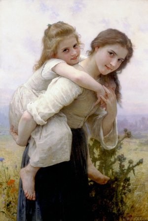 Not too Much to Carry by William-Adolphe Bouguereau