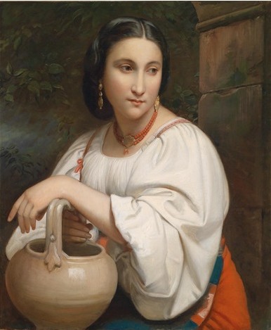 Portrait of a young roman woman by William-Adolphe Bouguereau