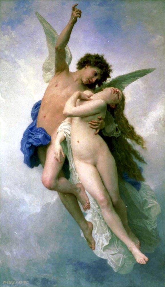 Psyche and Amour by William-Adolphe Bouguereau