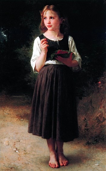 Raspberry Girl by William-Adolphe Bouguereau