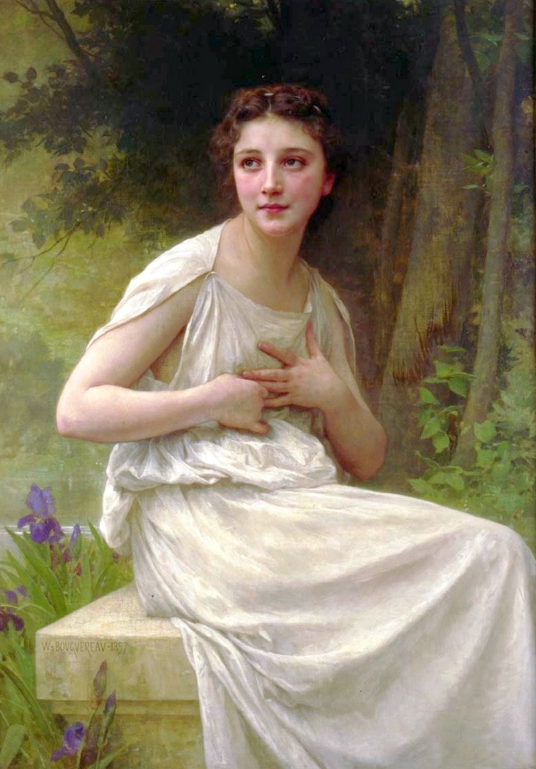 Reflexion by William-Adolphe Bouguereau