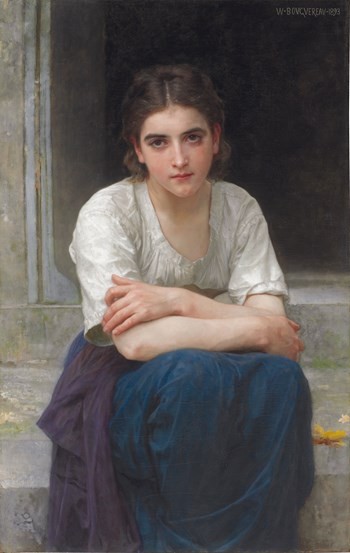Reverie on the Threshold by William-Adolphe Bouguereau
