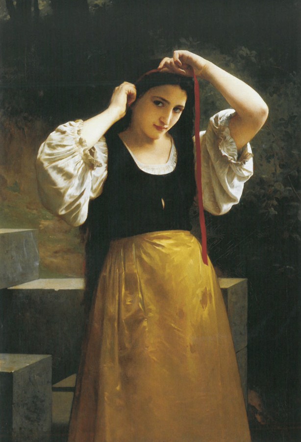 Rustic toilet by William-Adolphe Bouguereau