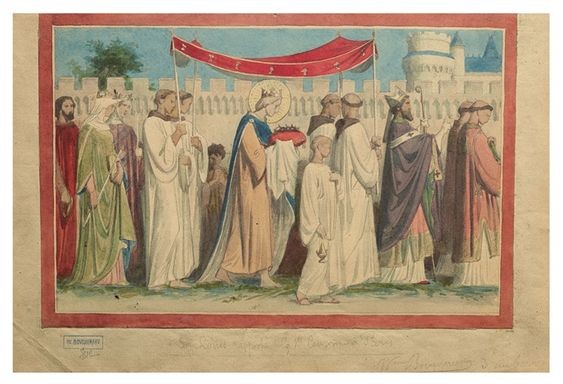 Saint Louis Bringing the Holy Crown to Paris by William-Adolphe Bouguereau