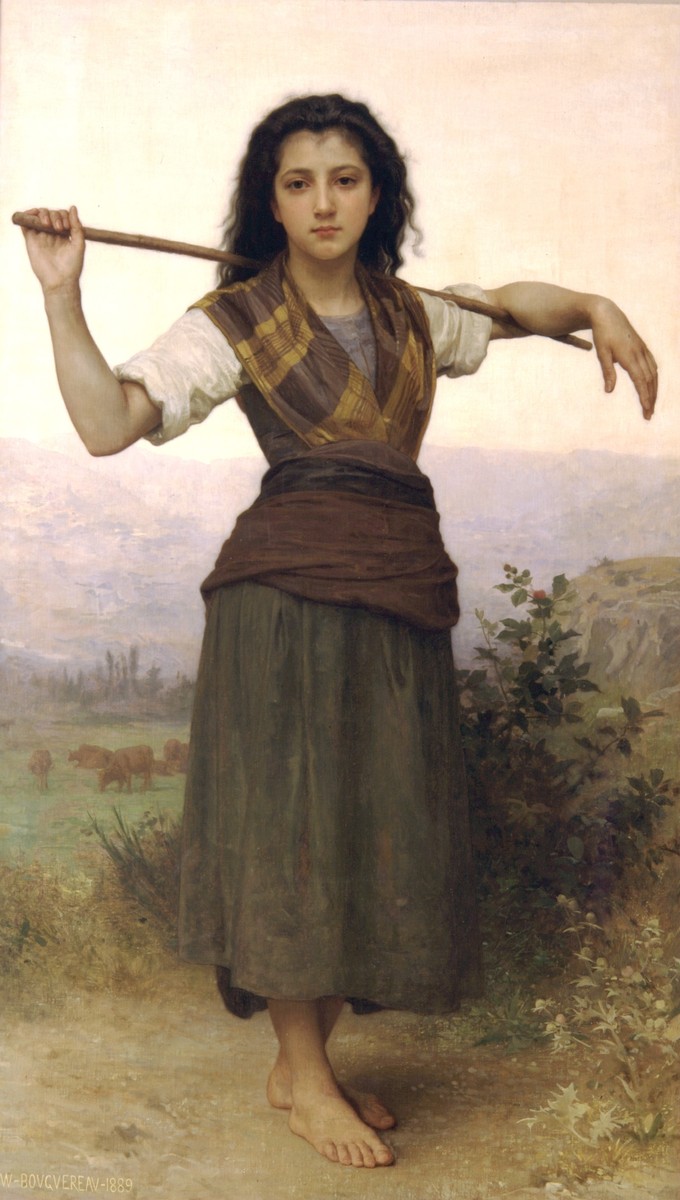 Shepherdess by William-Adolphe Bouguereau