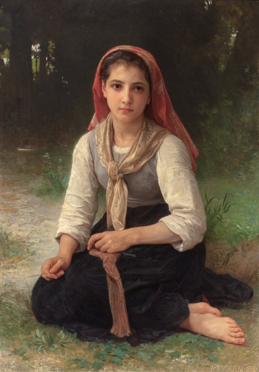 Shepherdess by William-Adolphe Bouguereau
