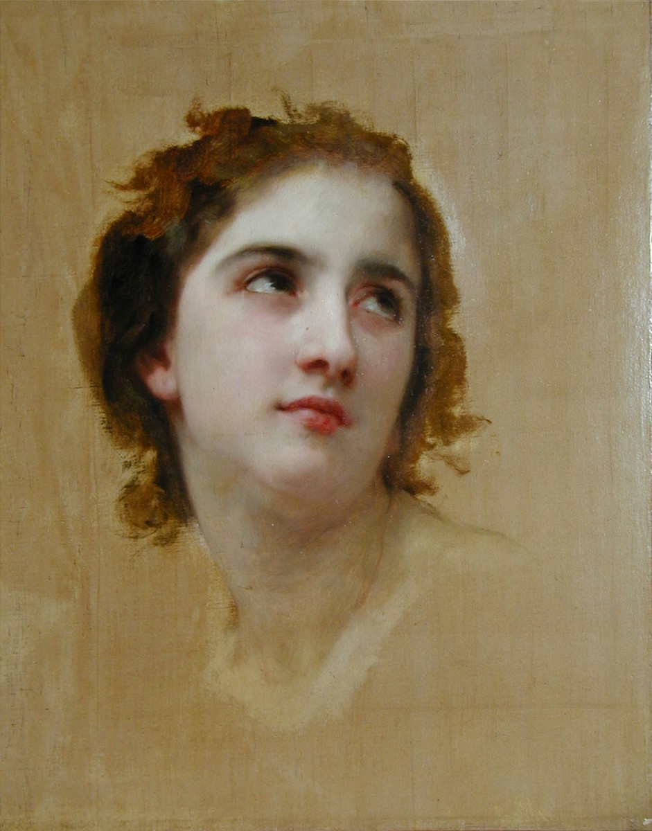 Sketch of a Young Woman by William-Adolphe Bouguereau