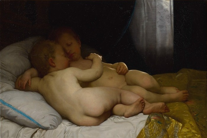 Sleeping children by William-Adolphe Bouguereau