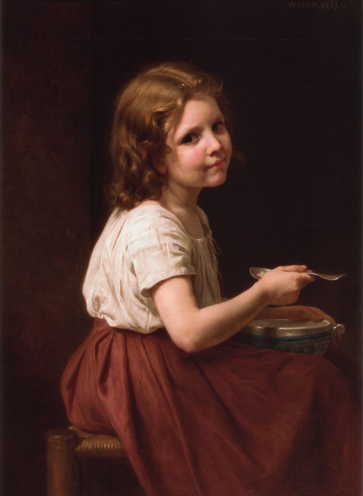 Soup by William-Adolphe Bouguereau