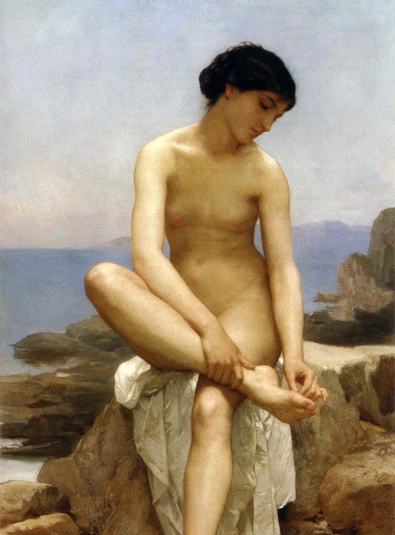 The Bather by William-Adolphe Bouguereau