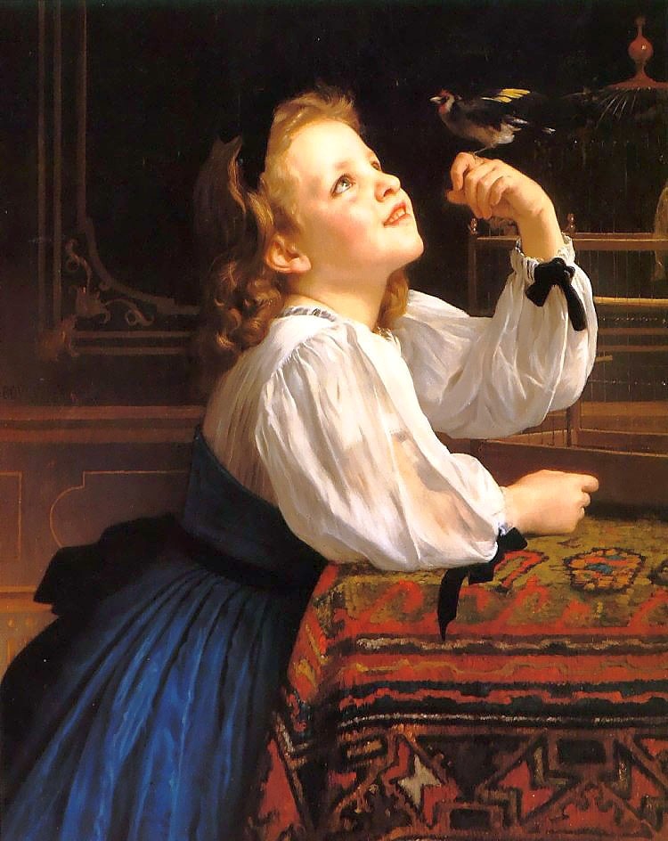 The bird by William-Adolphe Bouguereau