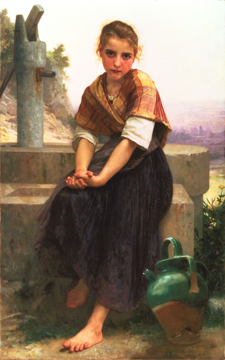 The Broken Pitcher by William-Adolphe Bouguereau