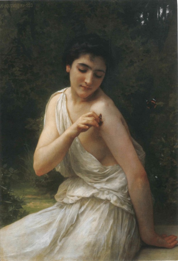 The Butterfly by William-Adolphe Bouguereau
