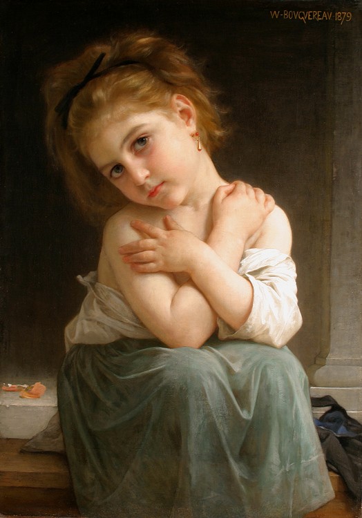 The chilly by William-Adolphe Bouguereau