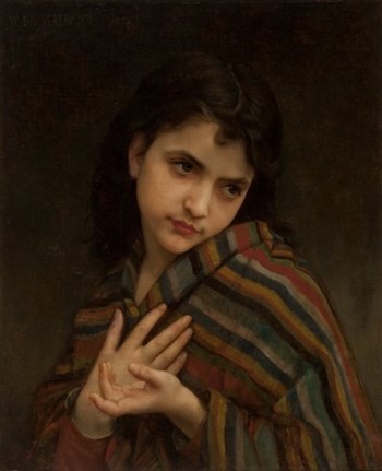 The Chilly Girl by William-Adolphe Bouguereau
