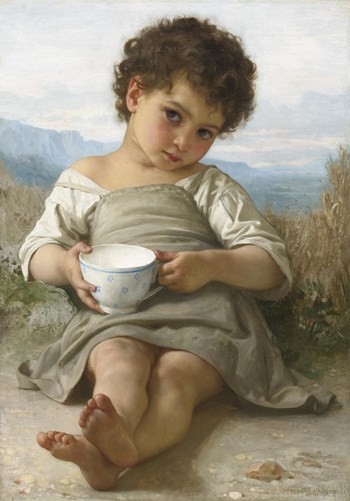 The Cup of Milk by William-Adolphe Bouguereau