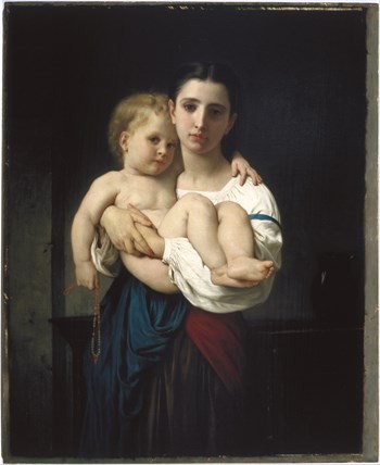 The Elder Sister, reduction by William-Adolphe Bouguereau