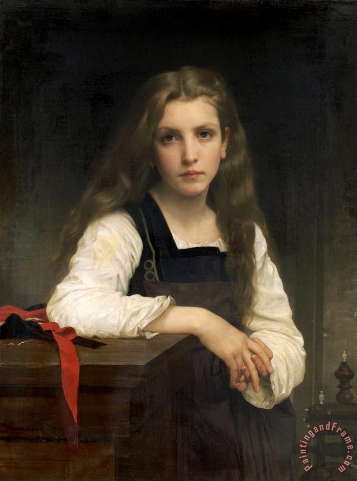 The Fair Spinner by William-Adolphe Bouguereau
