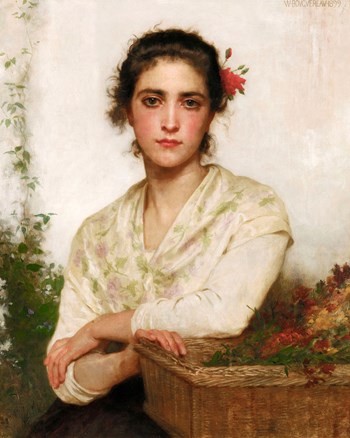 The Flower Seller by William-Adolphe Bouguereau