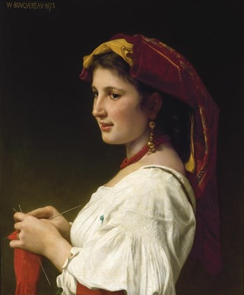 The Knitter by William-Adolphe Bouguereau