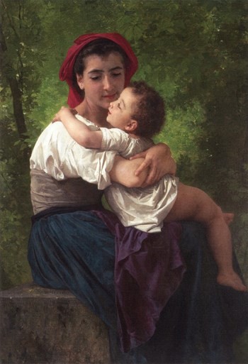 The Little Hug by William-Adolphe Bouguereau