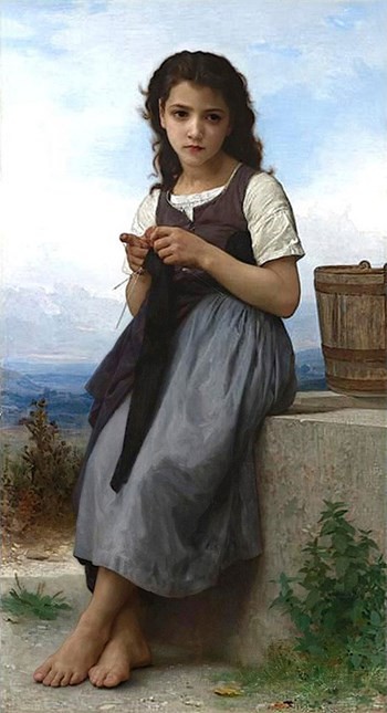 The Little Knitter by William-Adolphe Bouguereau