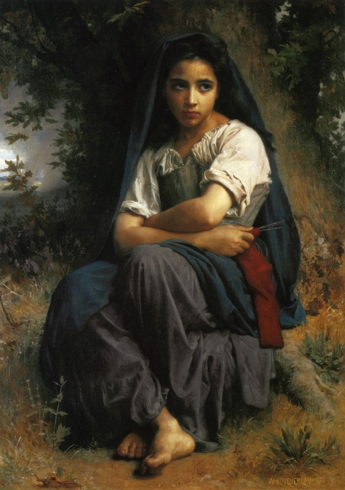 The Little Knitter by William-Adolphe Bouguereau