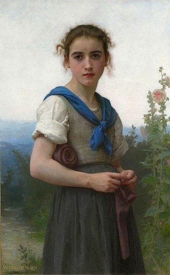 The Little Knitter by William-Adolphe Bouguereau