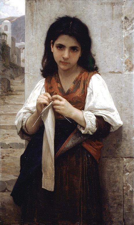 The Little Knitter by William-Adolphe Bouguereau