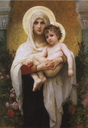 The Madonna of the Roses by William-Adolphe Bouguereau