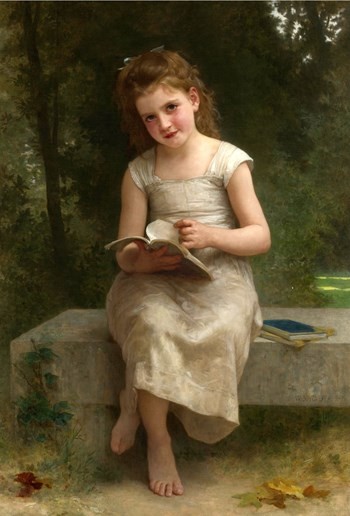 The Reading Girl by William-Adolphe Bouguereau