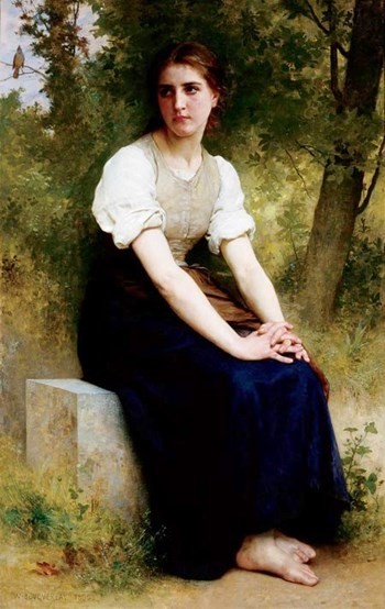 The Song of the Nightingale by William-Adolphe Bouguereau