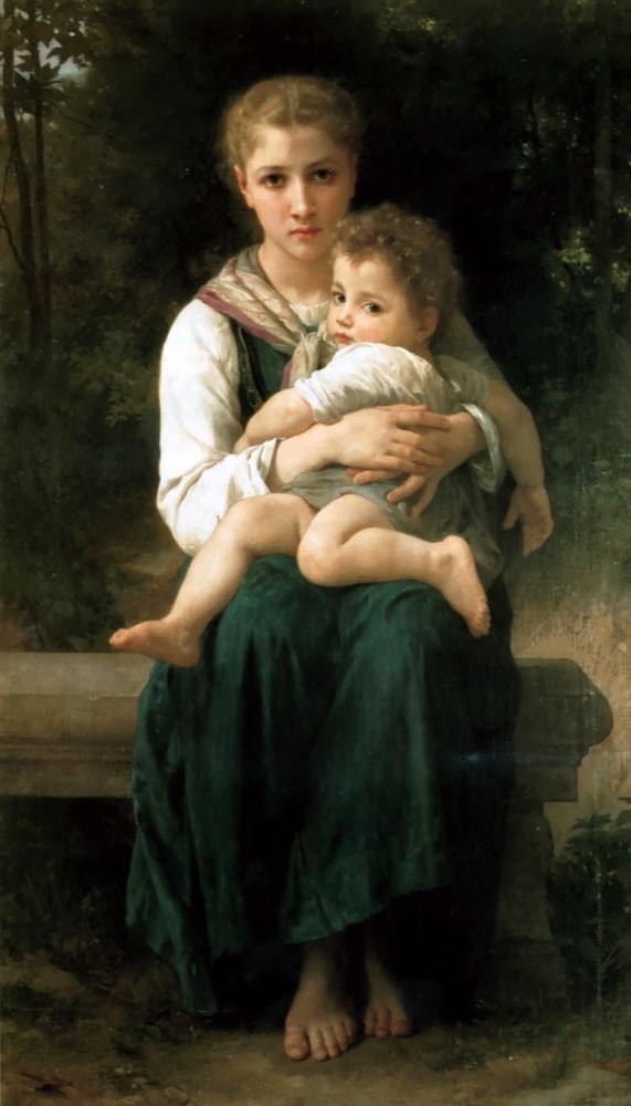 The Two Sisters by William-Adolphe Bouguereau